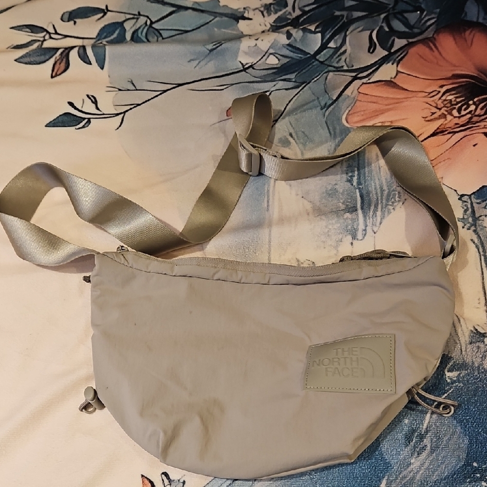 The North Face Light Gray Crossbody Bag